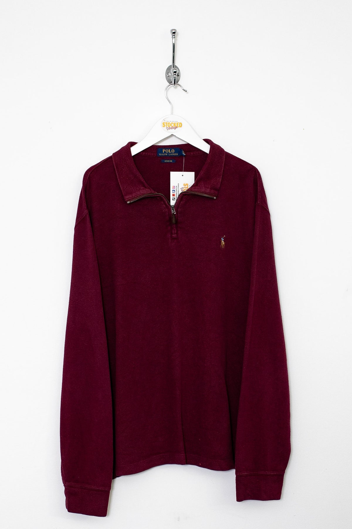 00s Ralph Lauren 1/4 Zip Sweatshirt (L)