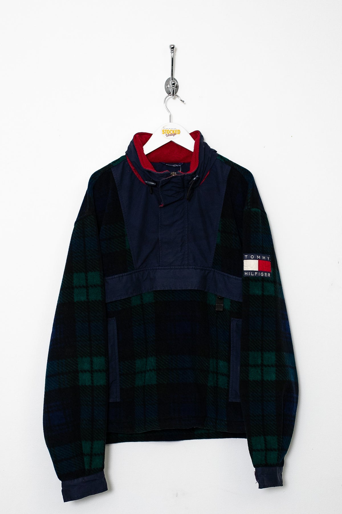 90s Tommy Hilfiger 1/4 Zip Fleece Jacket (S)