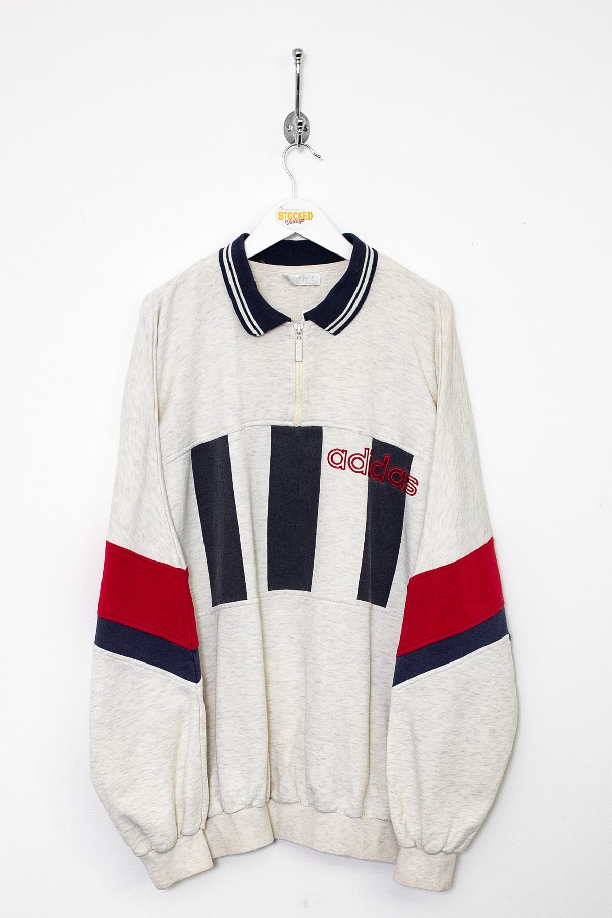 90s Adidas 1/4 Zip Sweatshirt (XXL)