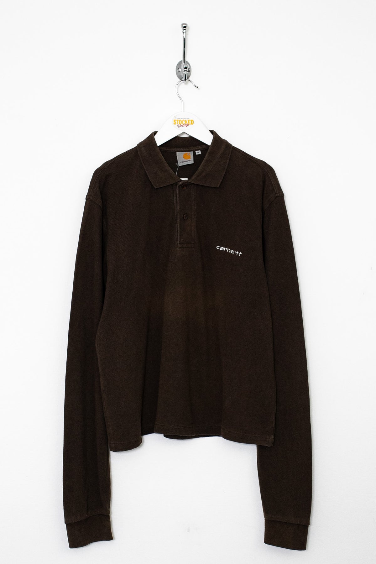 00s Carhartt Long Sleeve Polo Shirt (M)