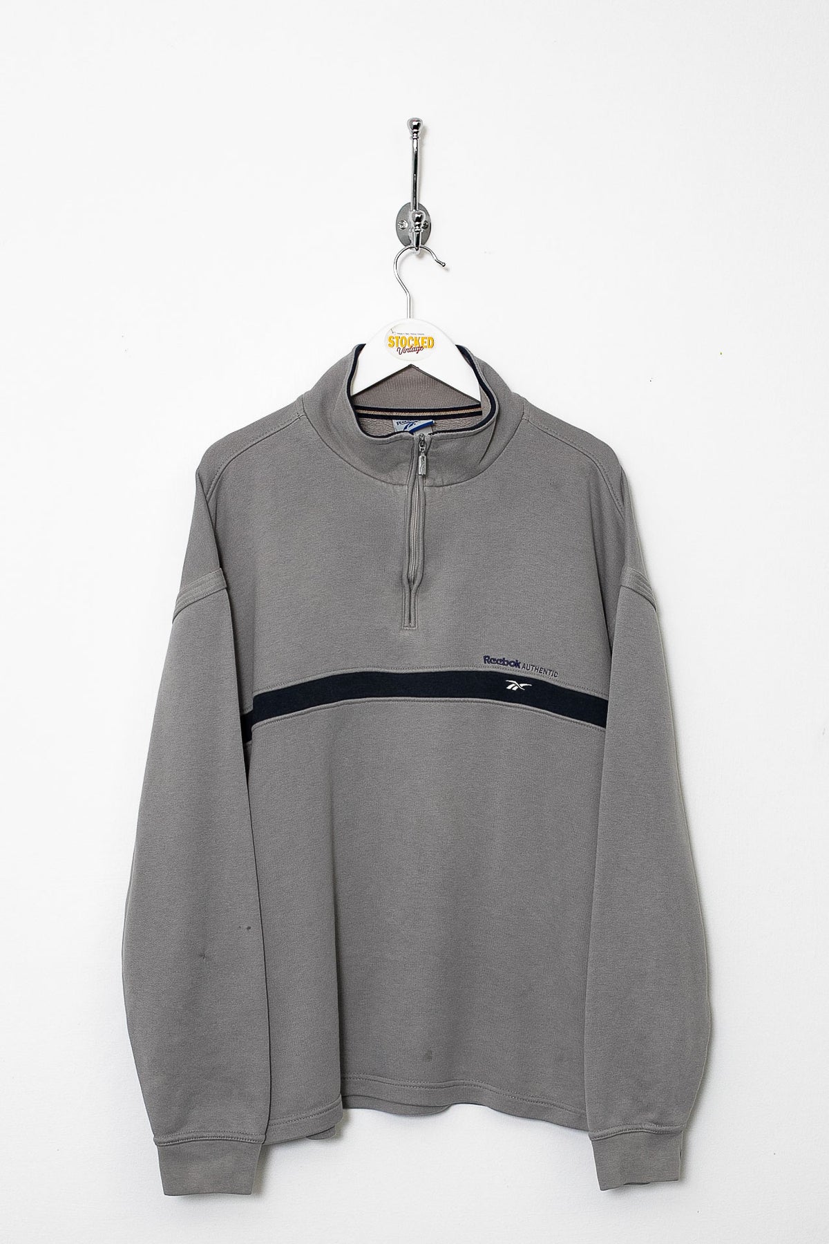 00s Reebok 1/4 Zip Sweatshirt (S)