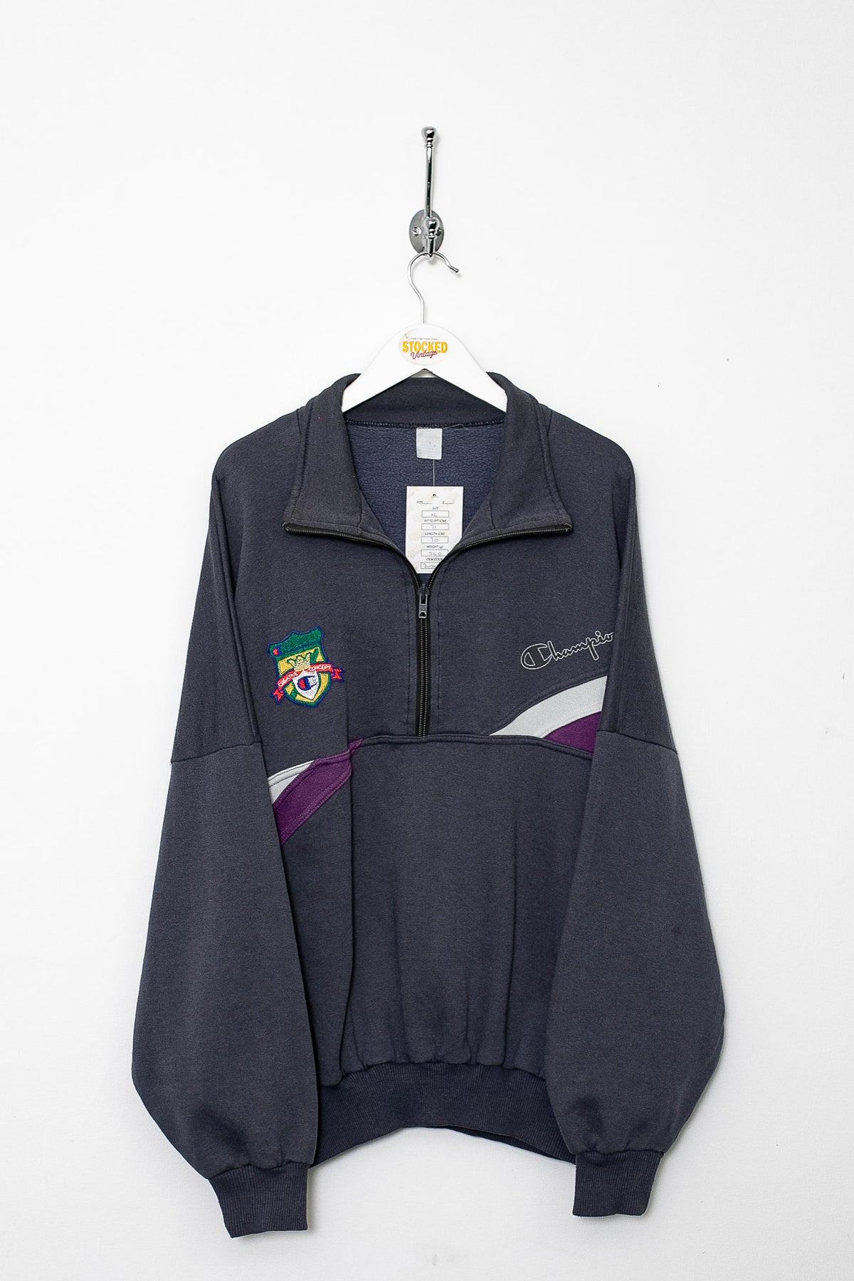 90s Champion 1/4 Zip Sweatshirt (XL)