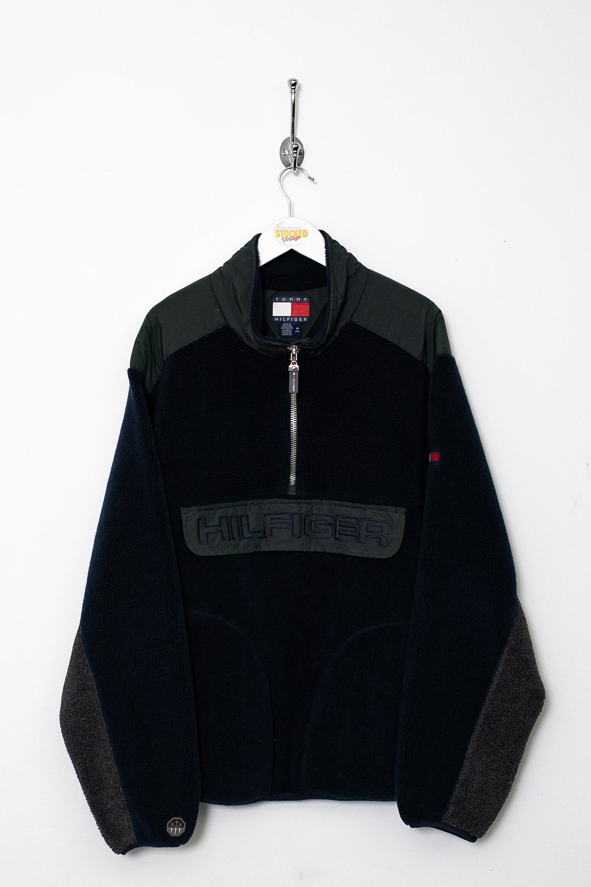 90s Tommy Hilfiger 1/4 Zip Sherpa Fleece (M)