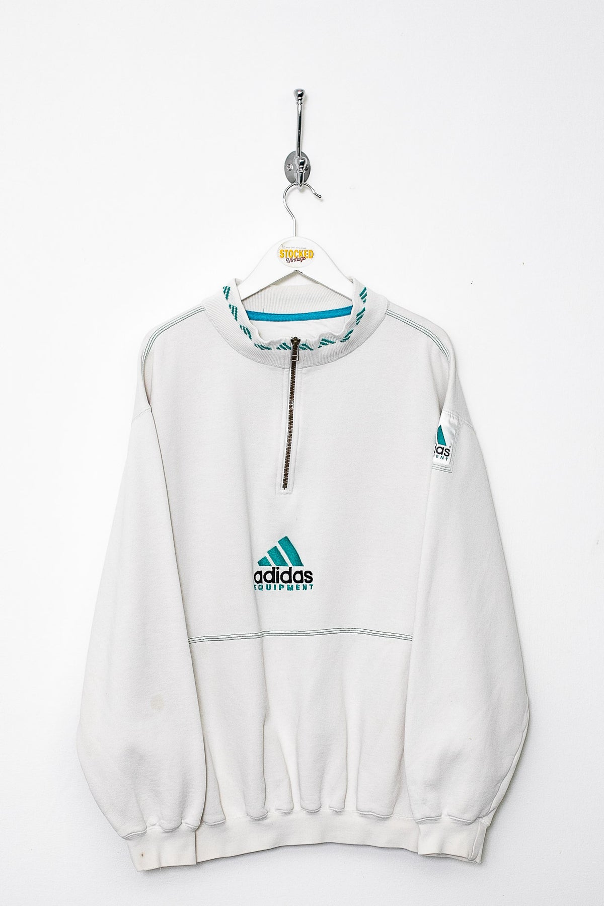 90s Adidas Equipment 1/4 Zip Sweatshirt (M)