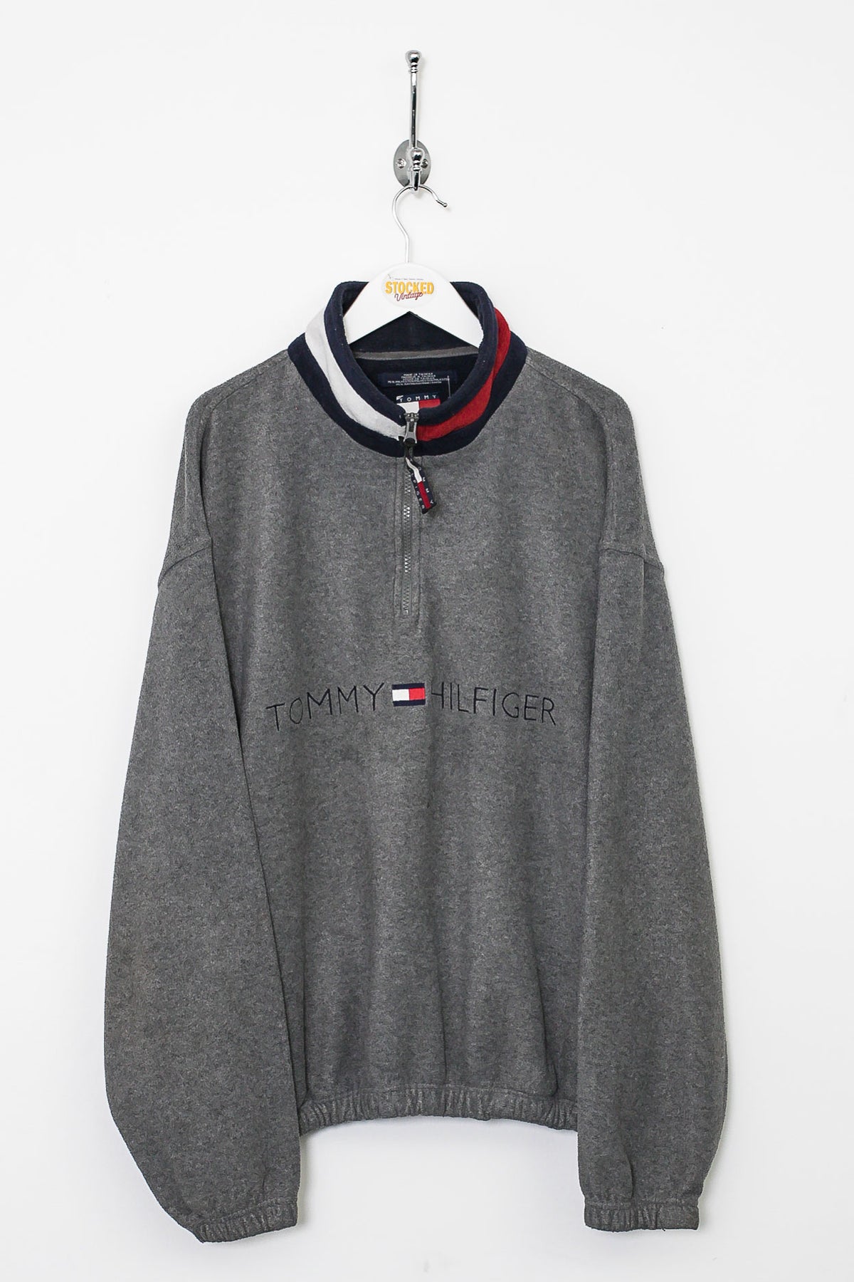 90s Tommy Hilfiger 1/4 Zip Fleece (XL)