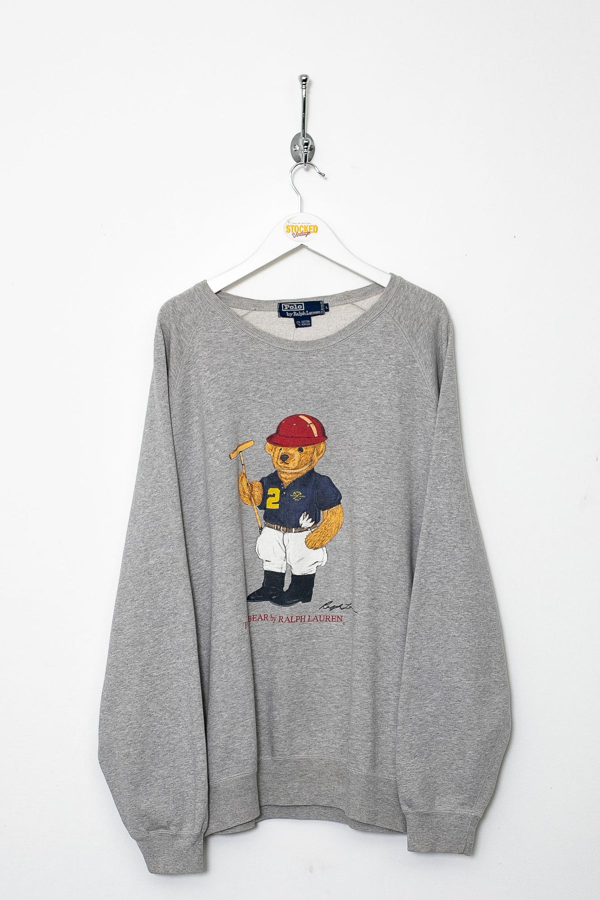 90s Ralph Lauren Polo Bear Sweatshirt (L)
