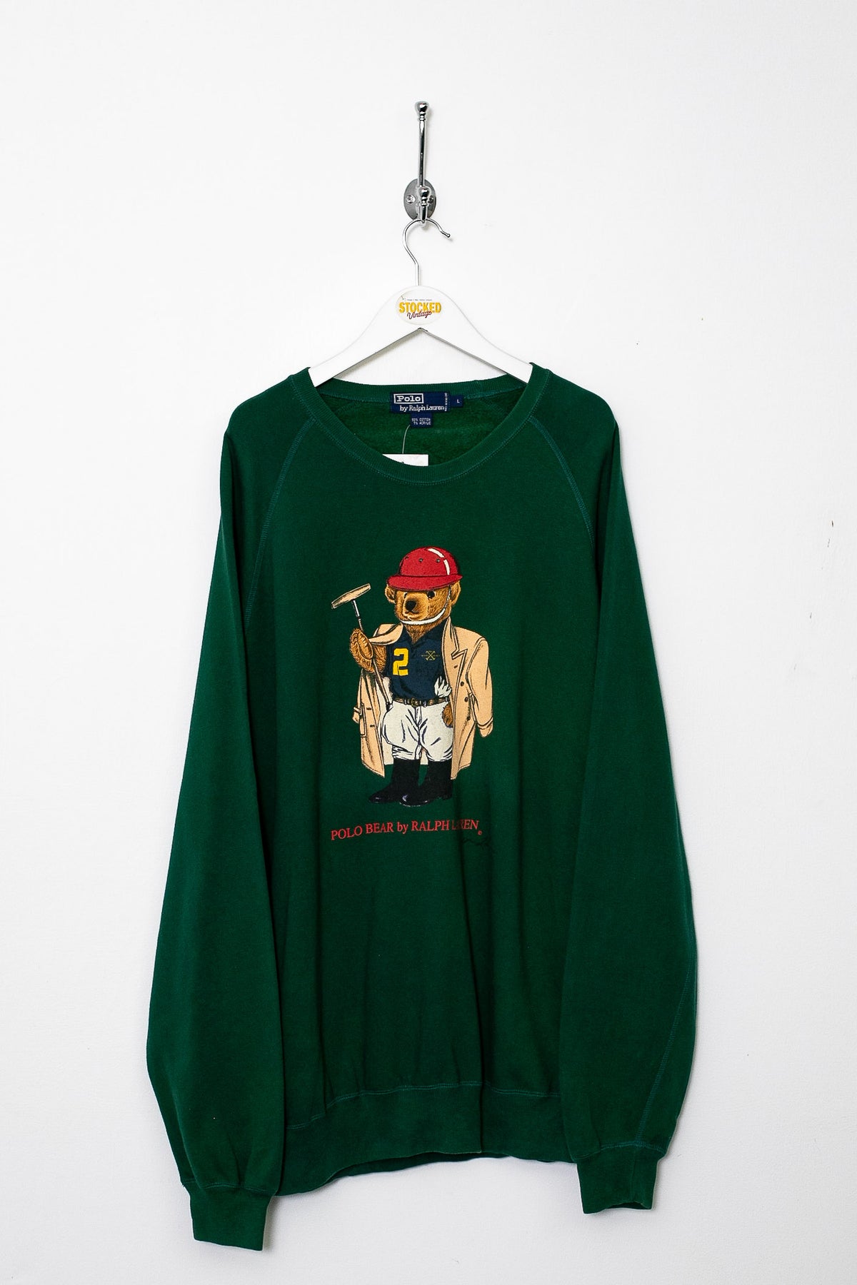90s Ralph Lauren Polo Bear Sweatshirt (XL)