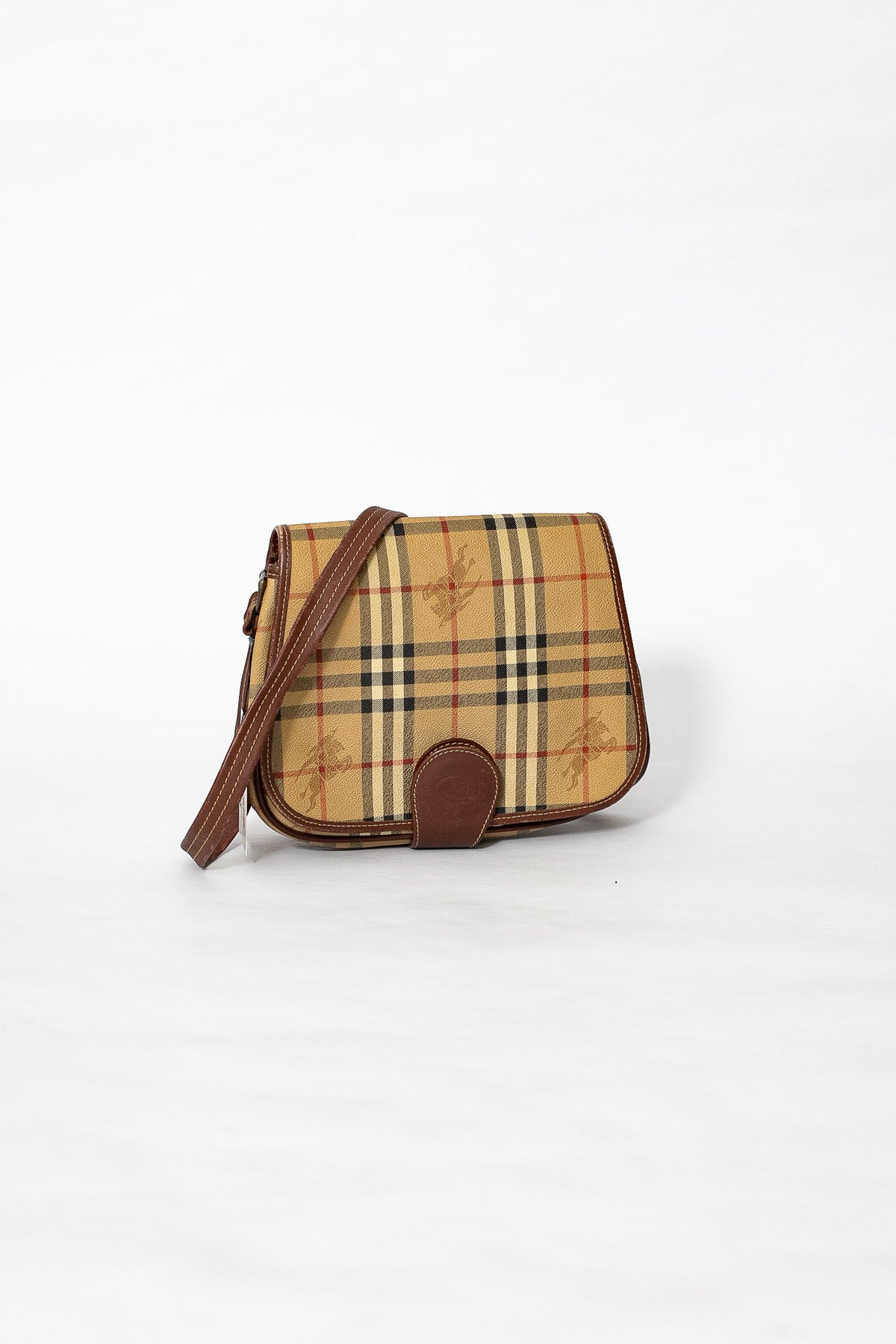 90s Burberry Nova Check Shoulder Bag