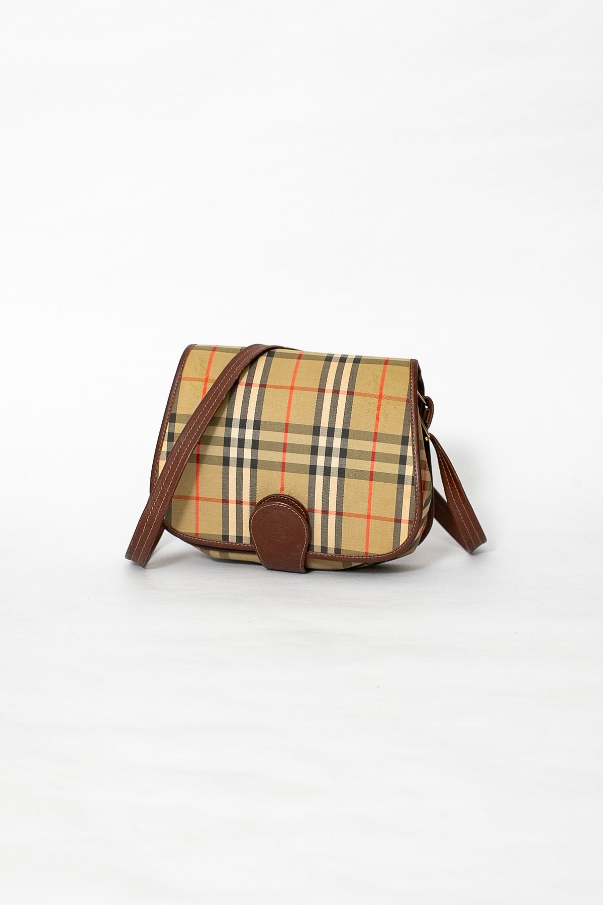 90s Burberry Nova Check Shoulder Bag