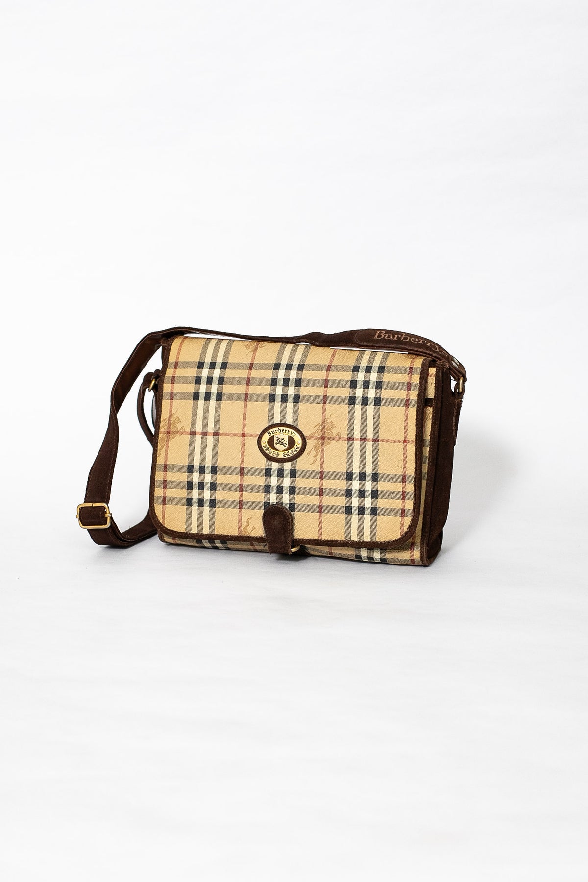 90s Burberry Nova Check Shoulder Bag