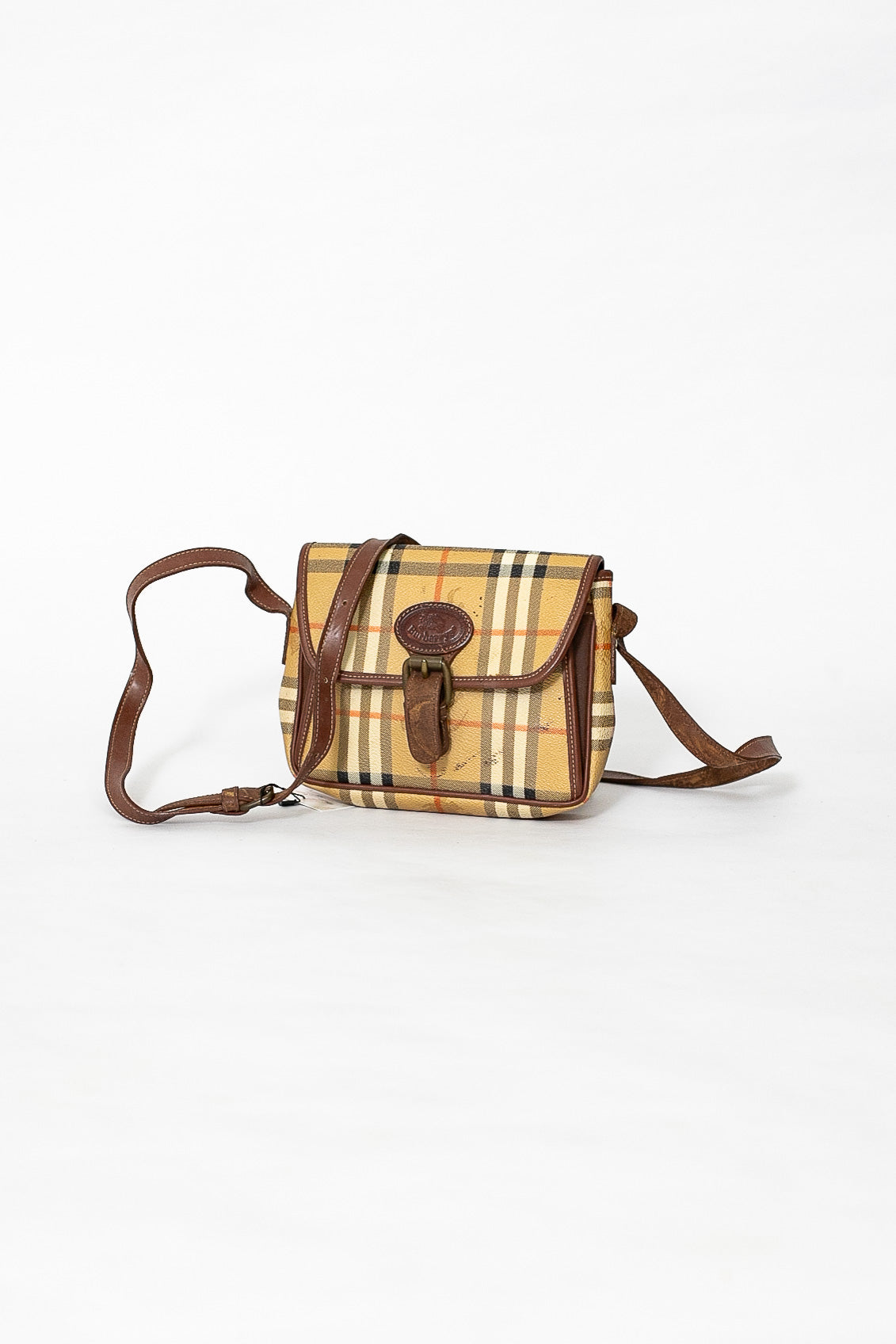 90s Burberry Nova Check Shoulder Bag
