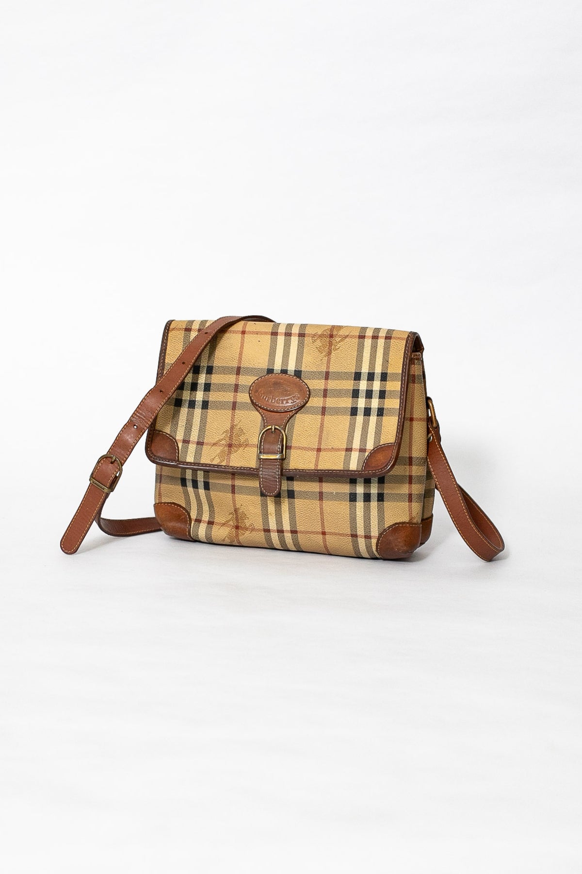 90s Burberry Nova Check Shoulder Bag