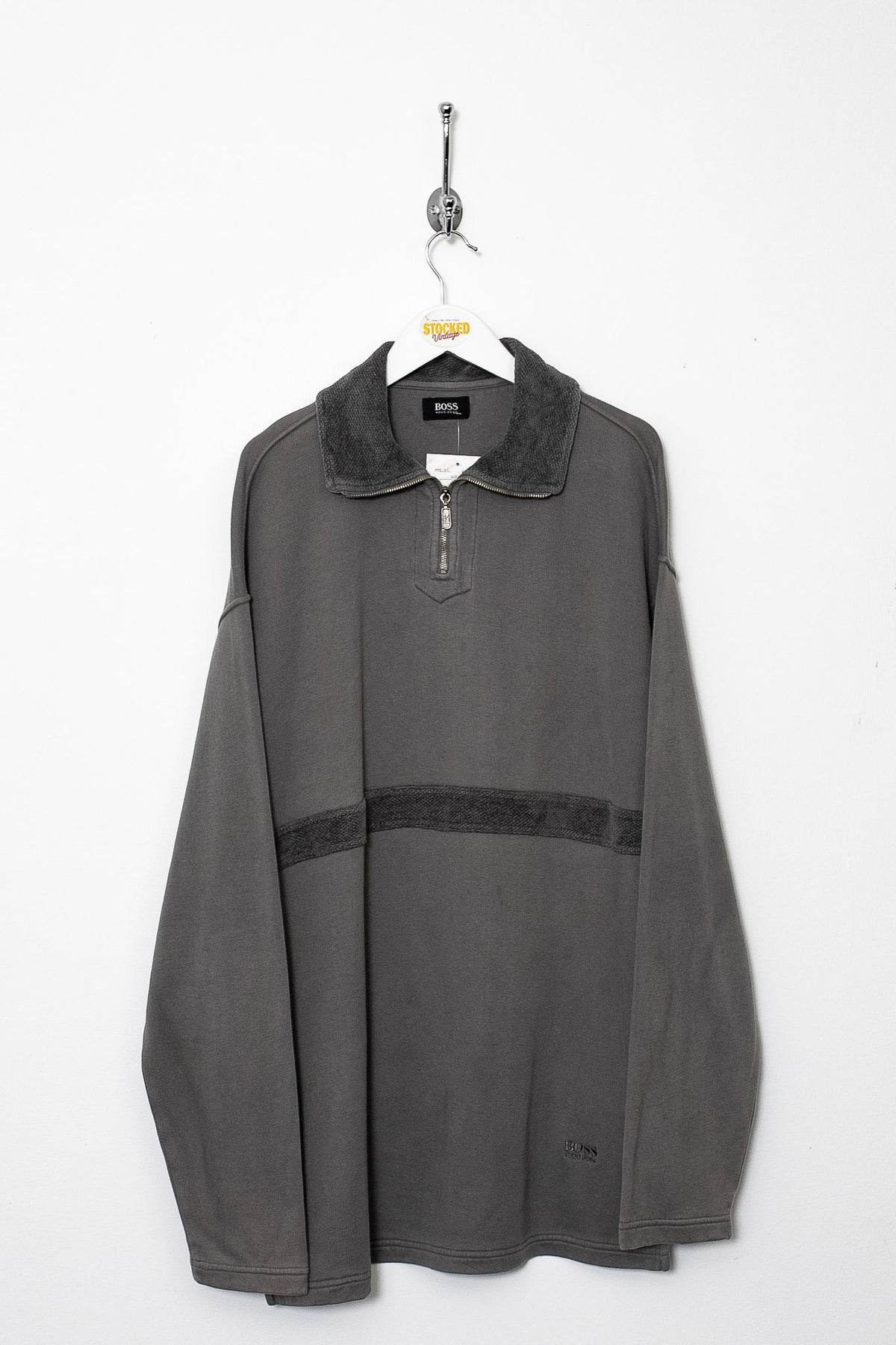 00s Hugo Boss 1/4 Zip Sweatshirt (XL)