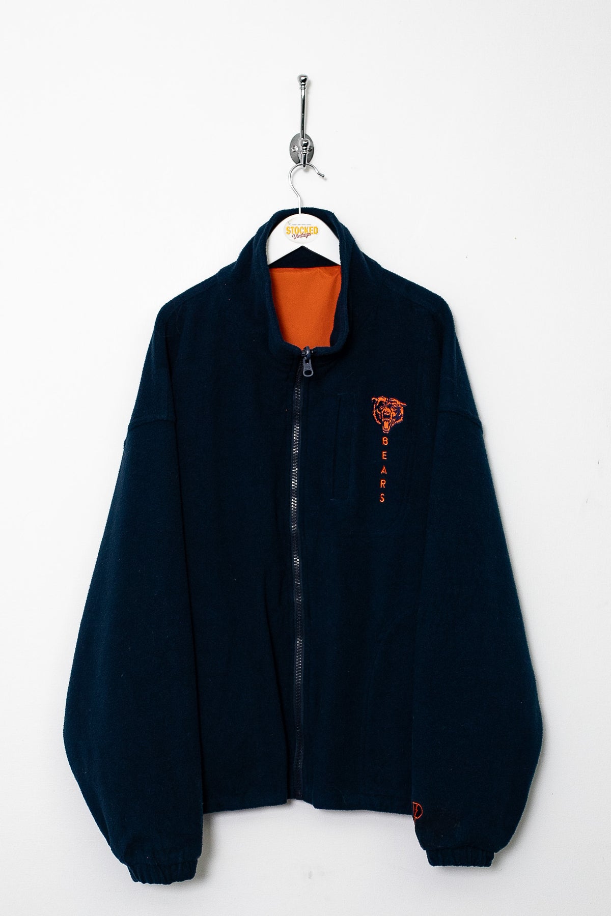 00s NFL Chicago Bears Reversible Fleece Jacket (L)