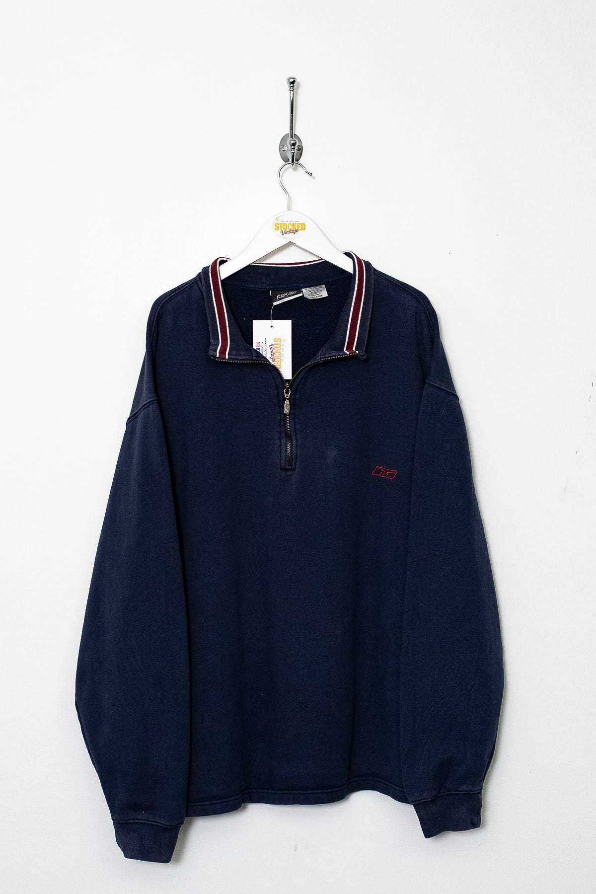 00s Reebok 1/4 Zip Sweatshirt (XXL)