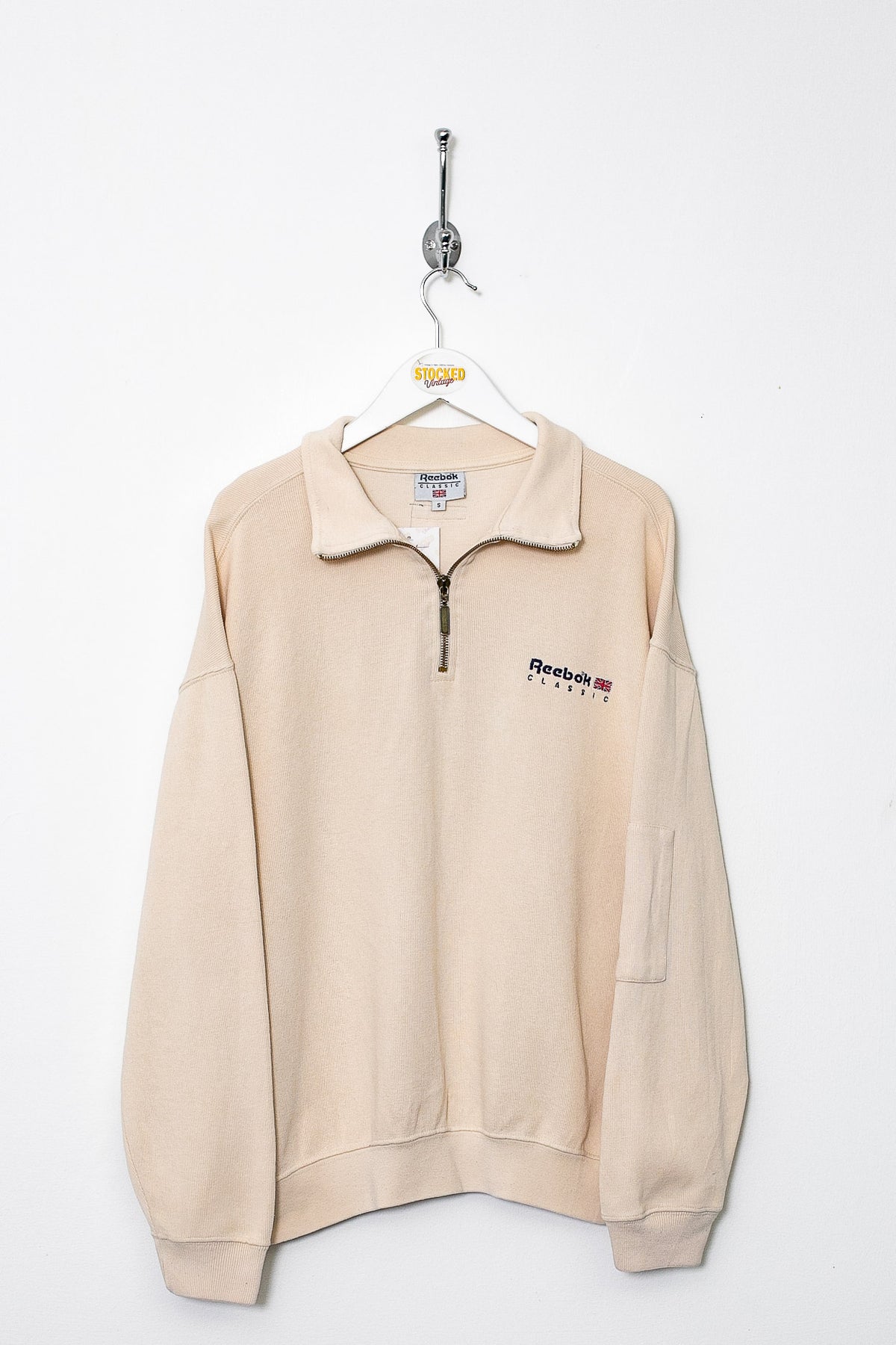 00s Reebok 1/4 Zip Sweatshirt (S)