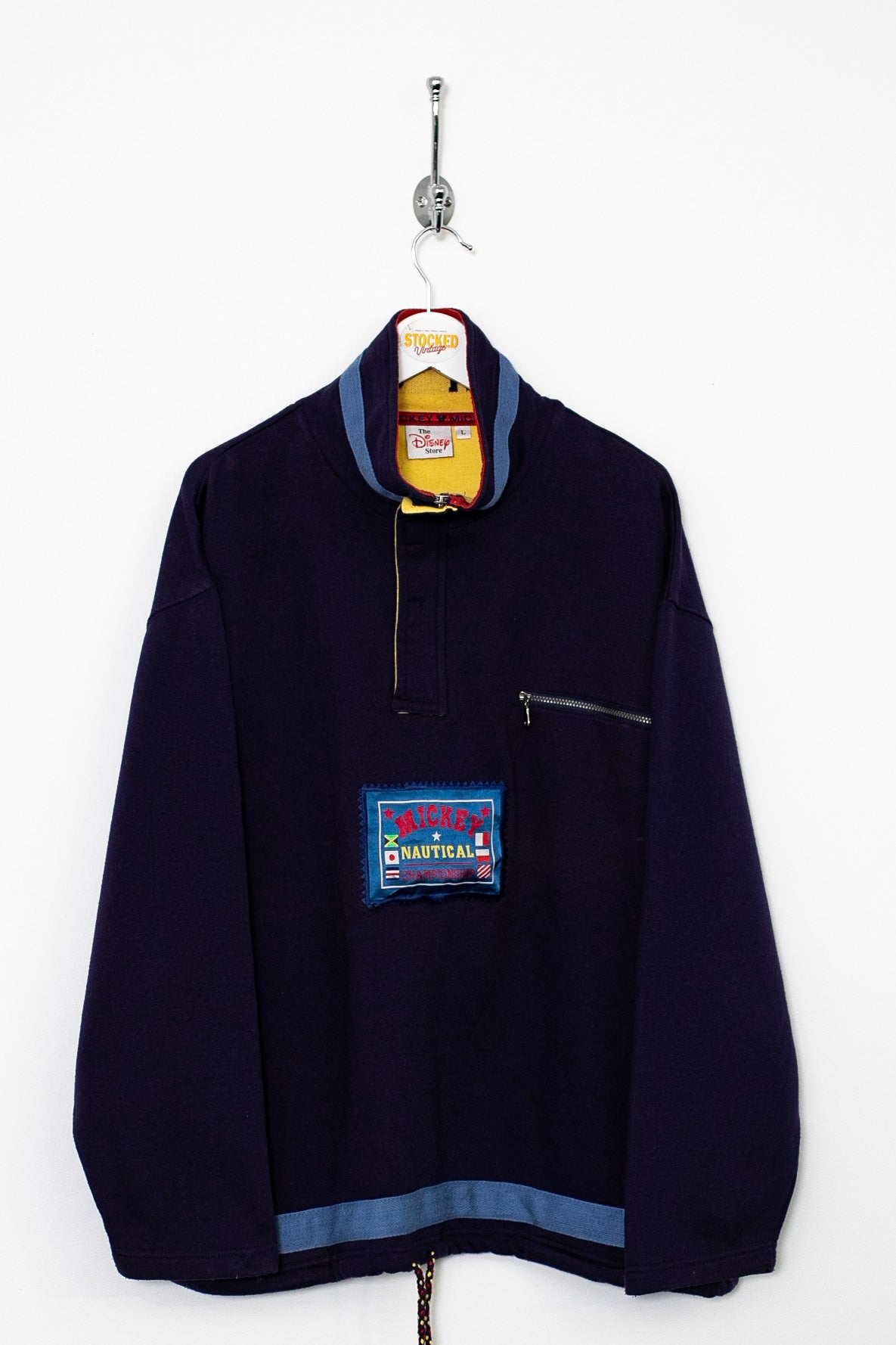 00s Disney 1/4 Zip Sweatshirt (L)