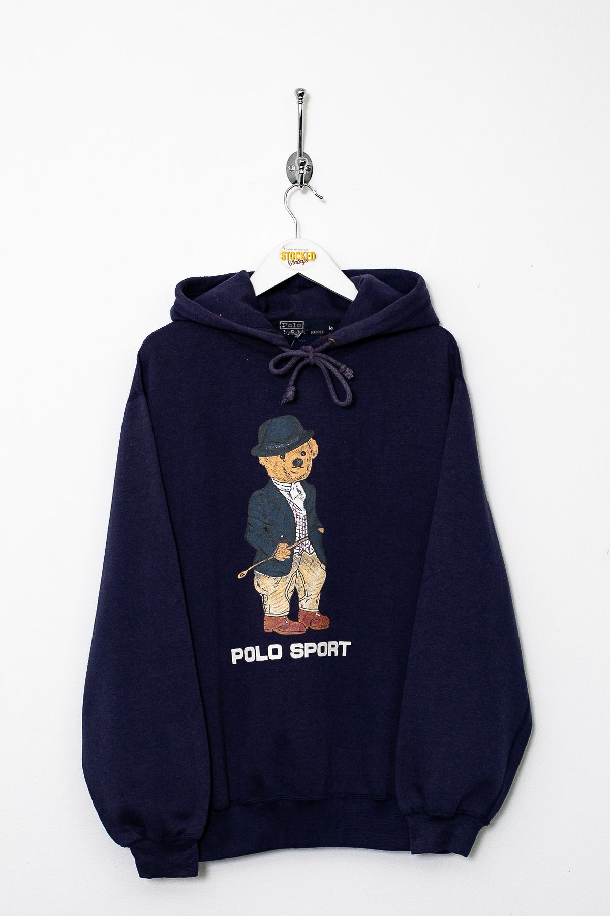 90s Ralph Lauren Polo Bear Hoodie (M)