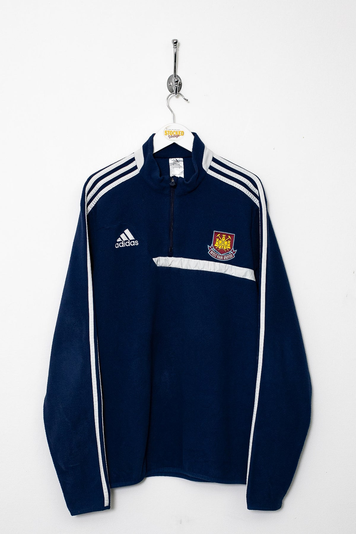 00s Adidas West Ham 1/4 Zip Fleece (M)