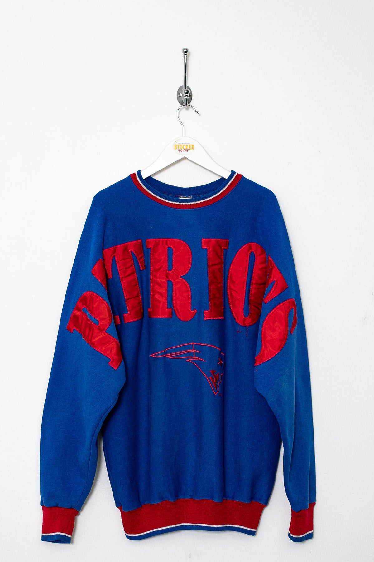 90s NFL New England Patriots Crossbody Sweatshirt (L)