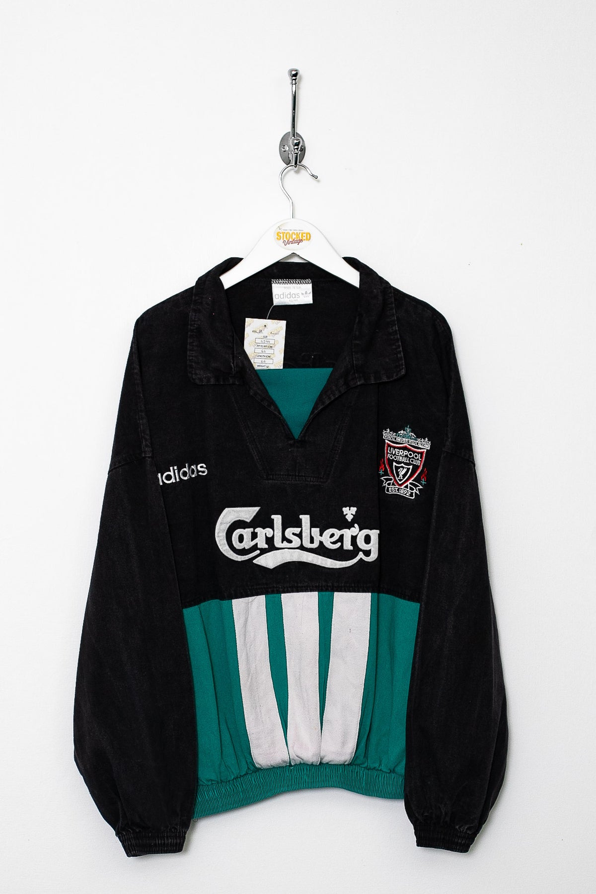 1993/95 Adidas Liverpool Drill Pullover (M)
