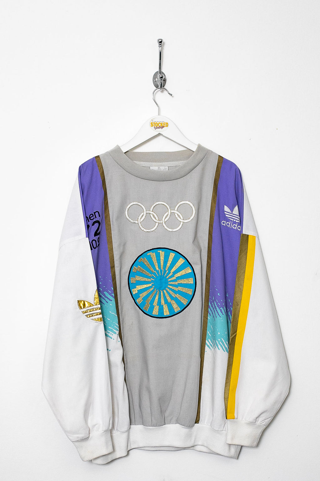 90'S Adidas nylon pullover, men's XL size, vintage / eaa514358 main image 1