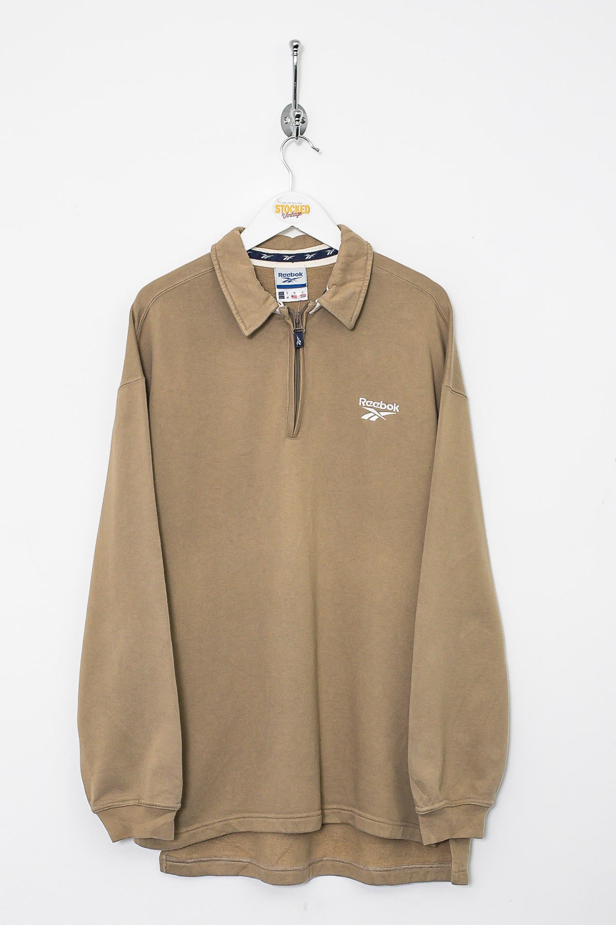 00s Reebok 1/4 Zip Sweatshirt (S)