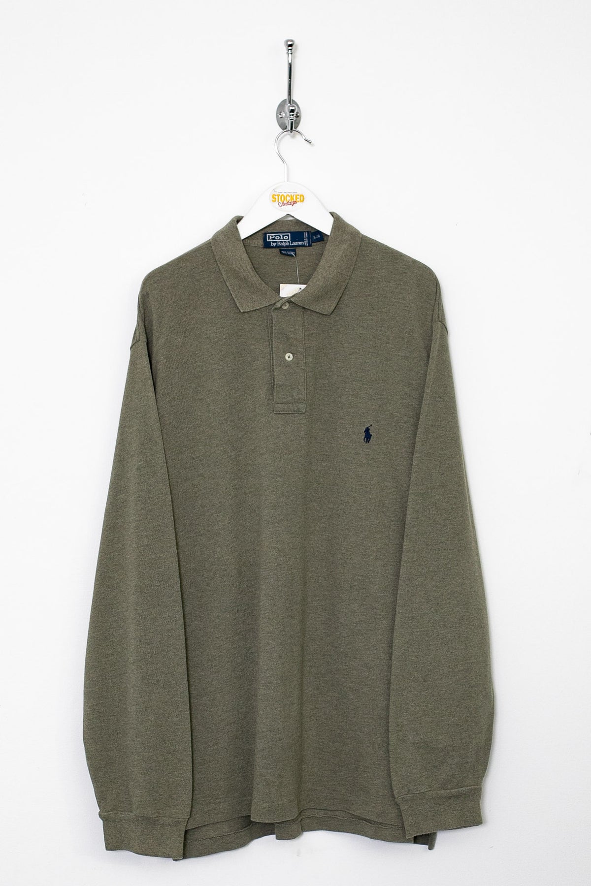 00s Ralph Lauren Long Sleeve Polo Shirt (L)