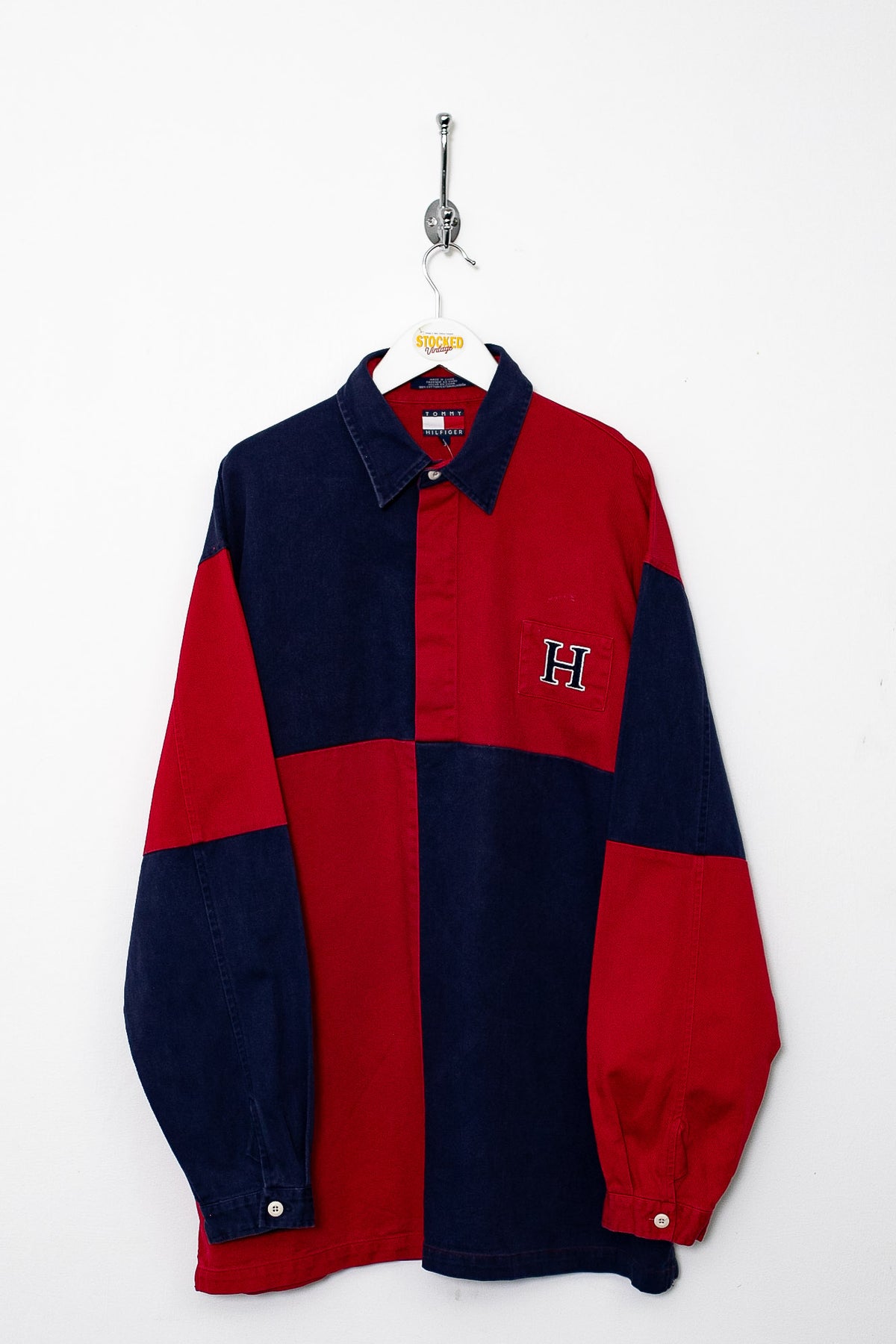 90s Tommy Hilfiger Rugby Shirt (L)