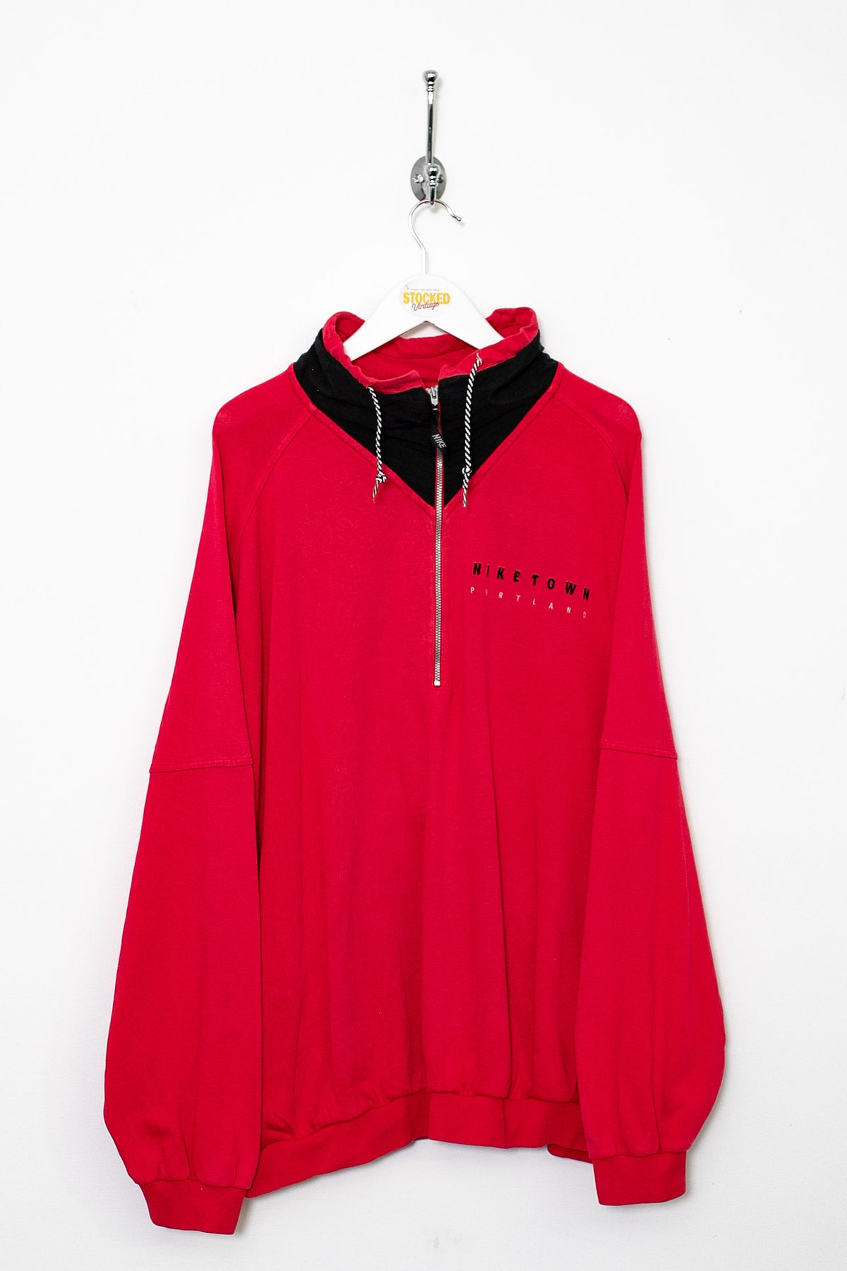 90s Nike Town 1/4 Zip Sweatshirt (XL)