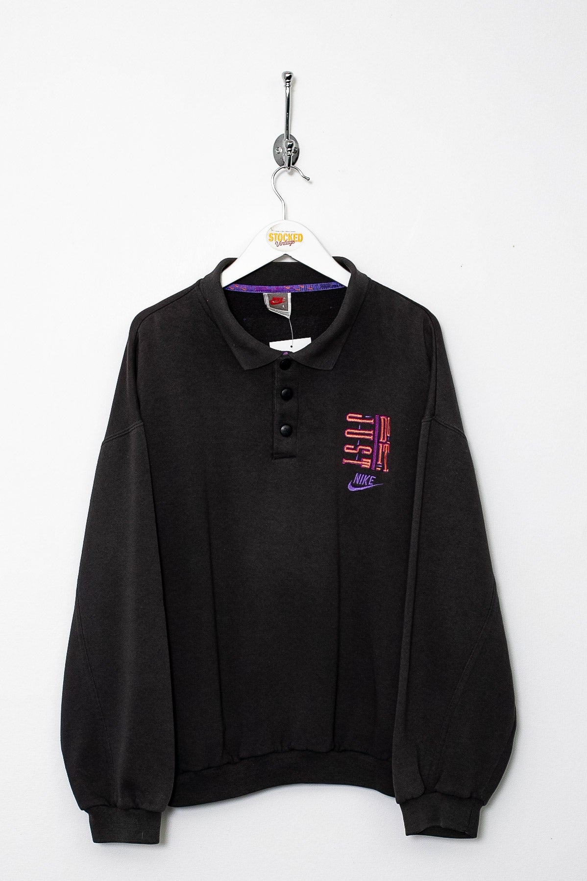 90s Nike Collared Sweatshirt (S)