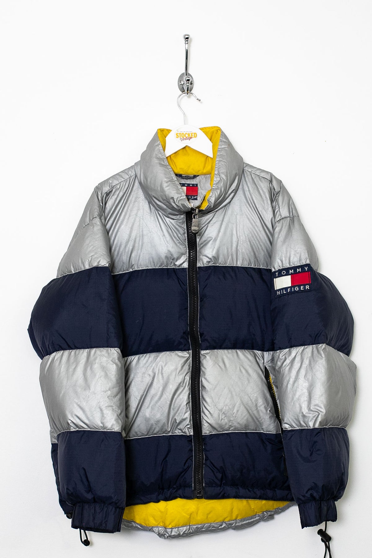 90s Tommy Hilfiger Puffer Jacket (M)
