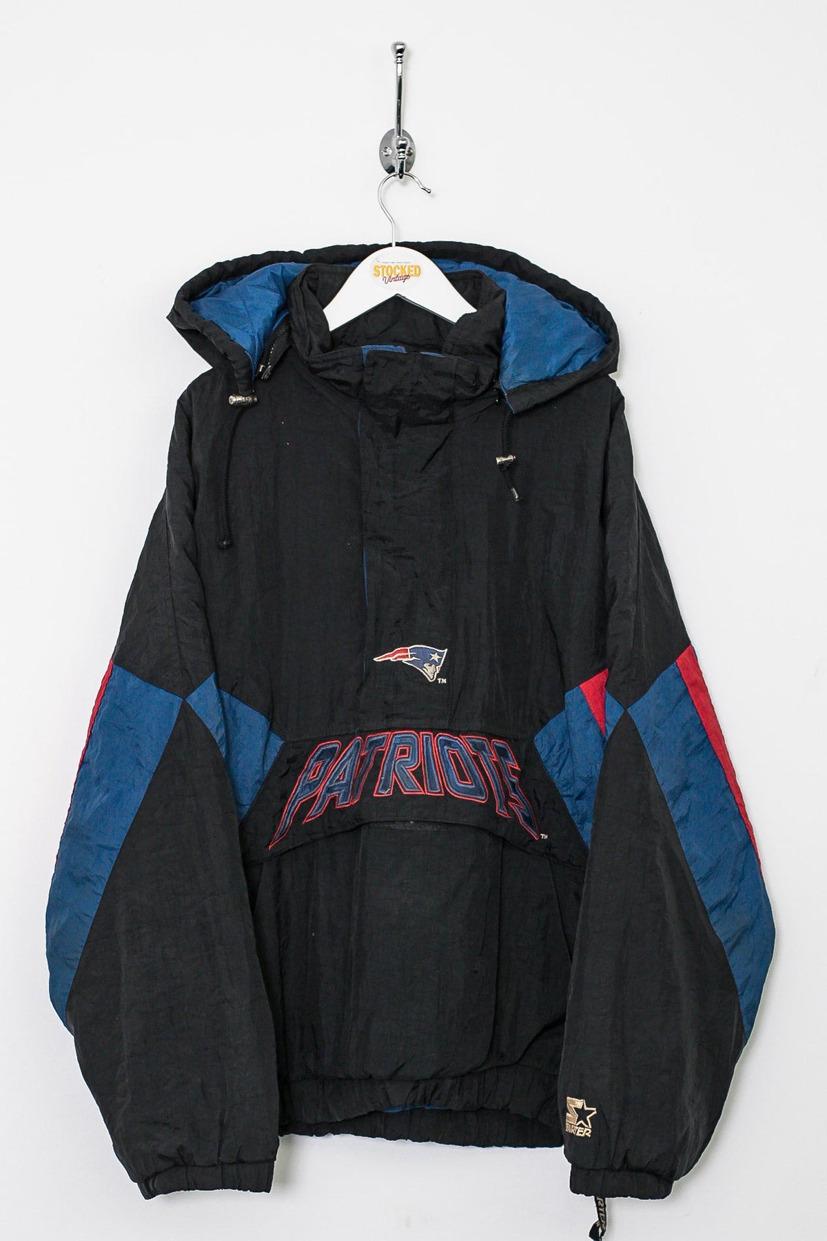 90s Starter NFL New England Patriots 1/4 Zip Coat (XL)