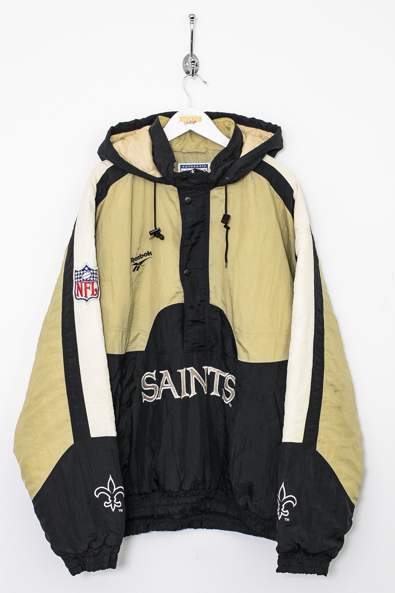 NFL Vintage New Orleans Saints 2XL Sweatshirt Hoodie Reebok