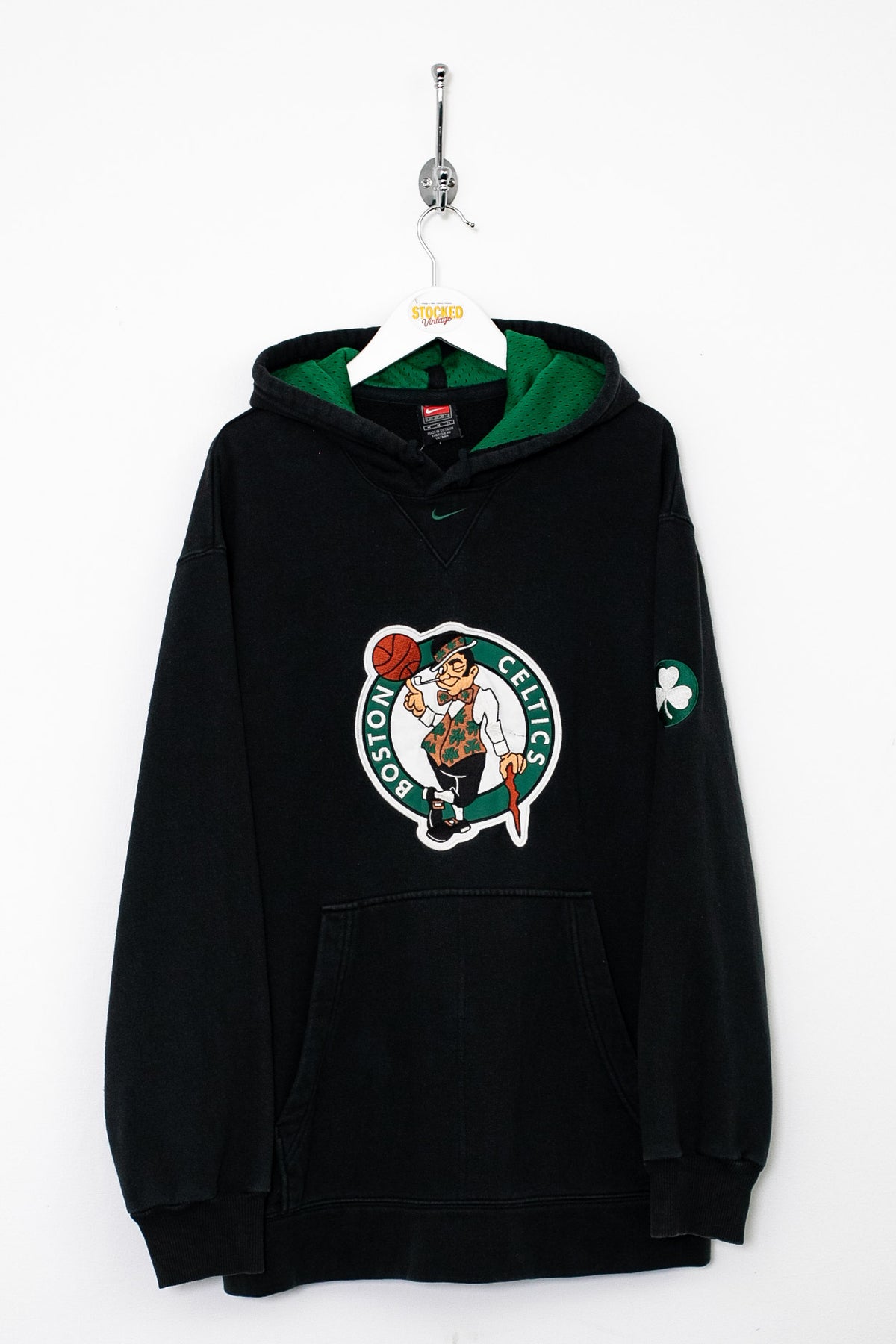 00s Nike NBA Boston Celtics Centre Swoosh Hoodie (M)