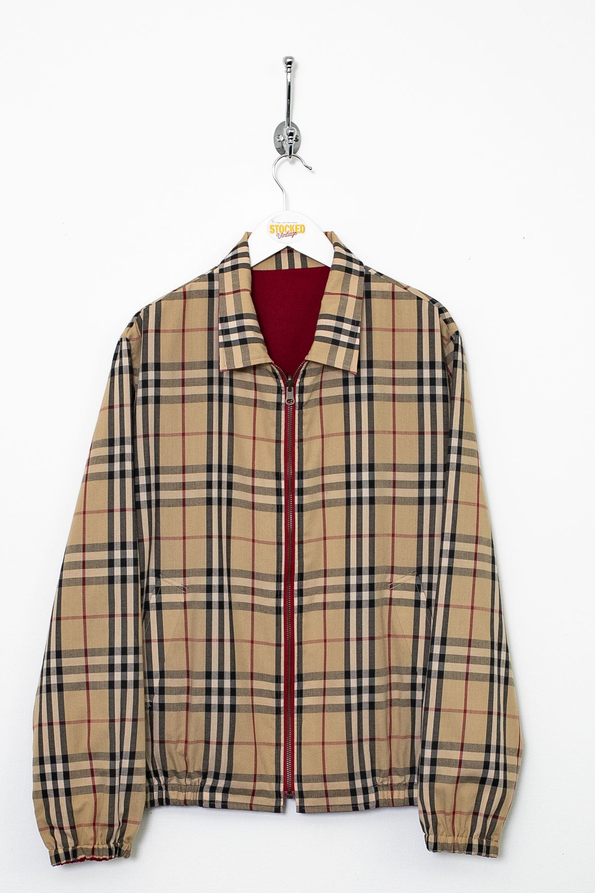 00s Burberry Nova Check Reversible Jacket (S)