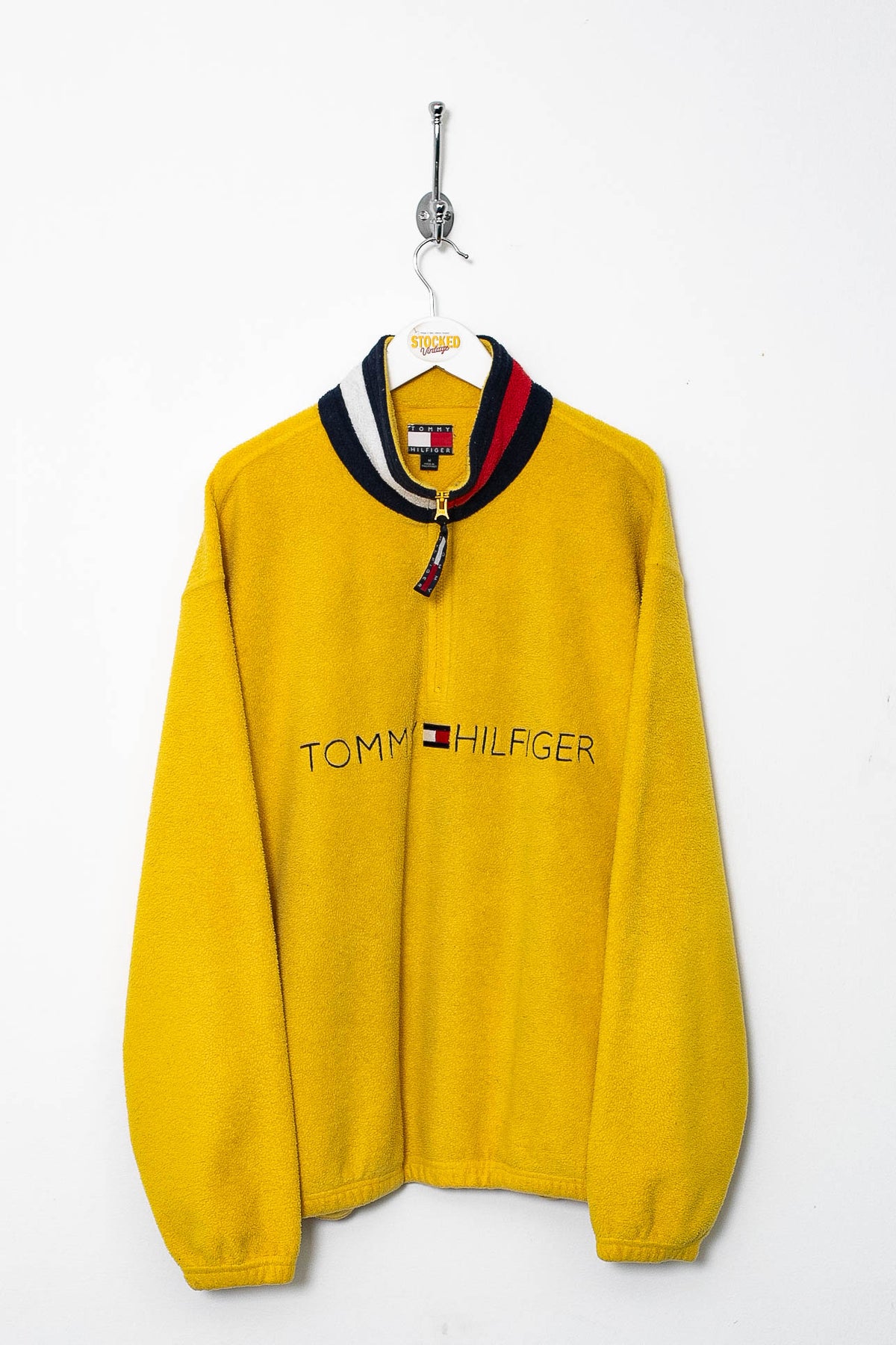 90s Tommy Hilfiger 1/4 Zip Fleece (L)