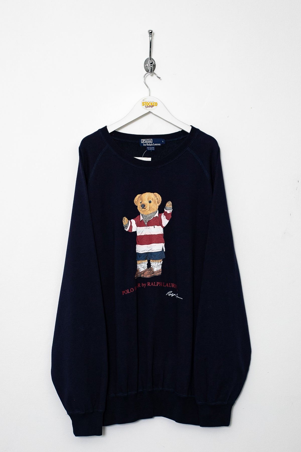 90s Ralph Lauren Polo Bear Sweatshirt (XL)