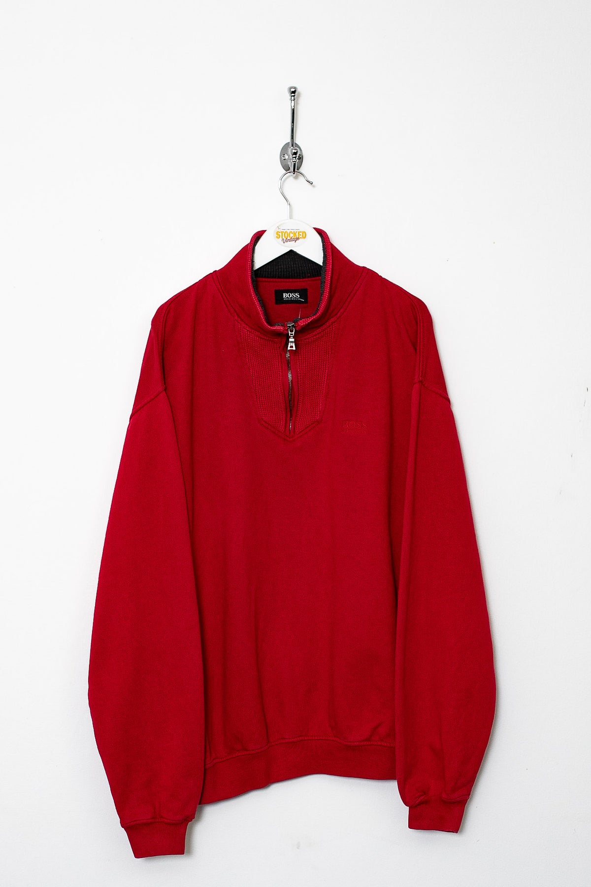 00s Hugo Boss 1/4 Zip Sweatshirt (XL)