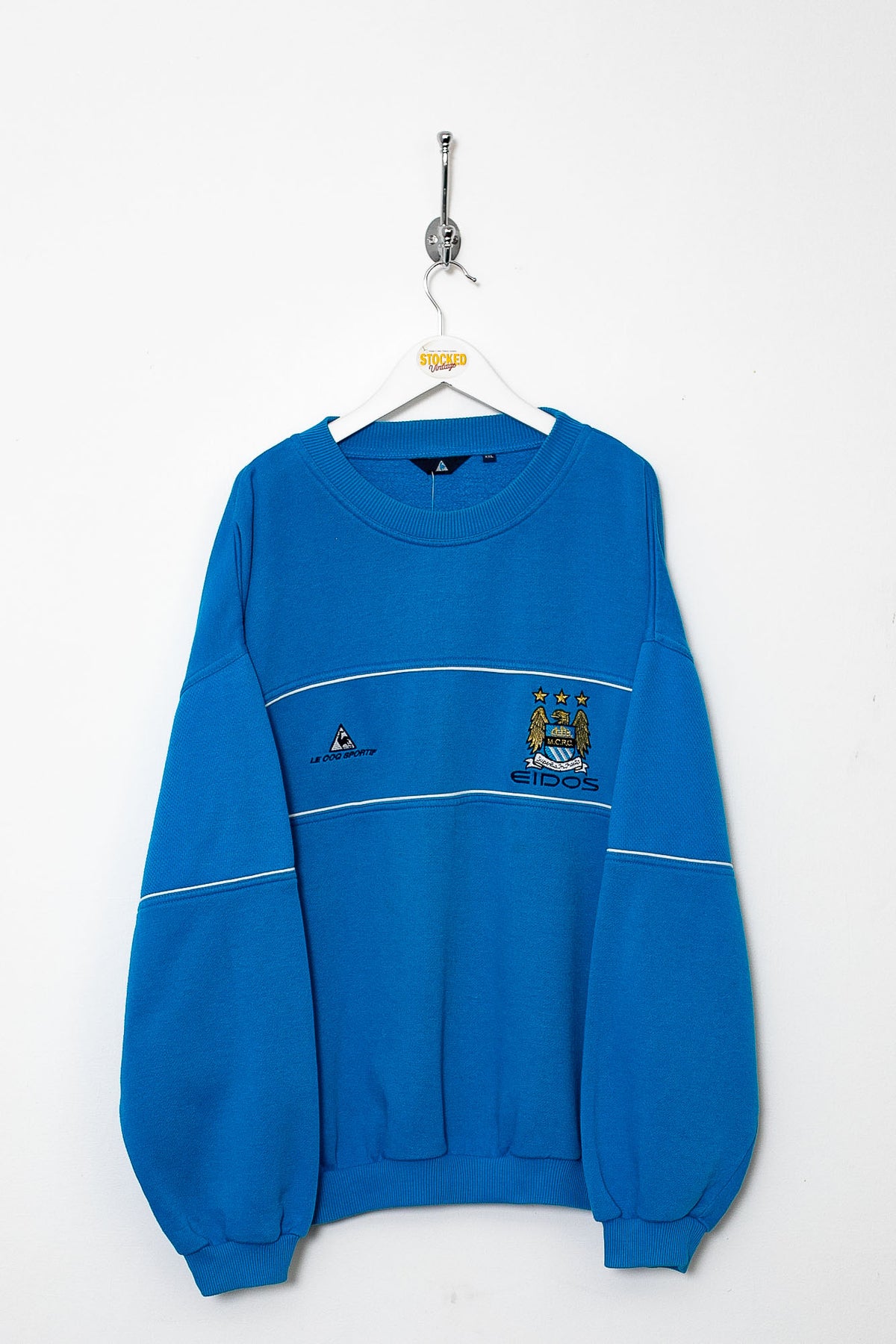 2001/02 Le Coq Sportif Man City Training Sweatshirt (XL)