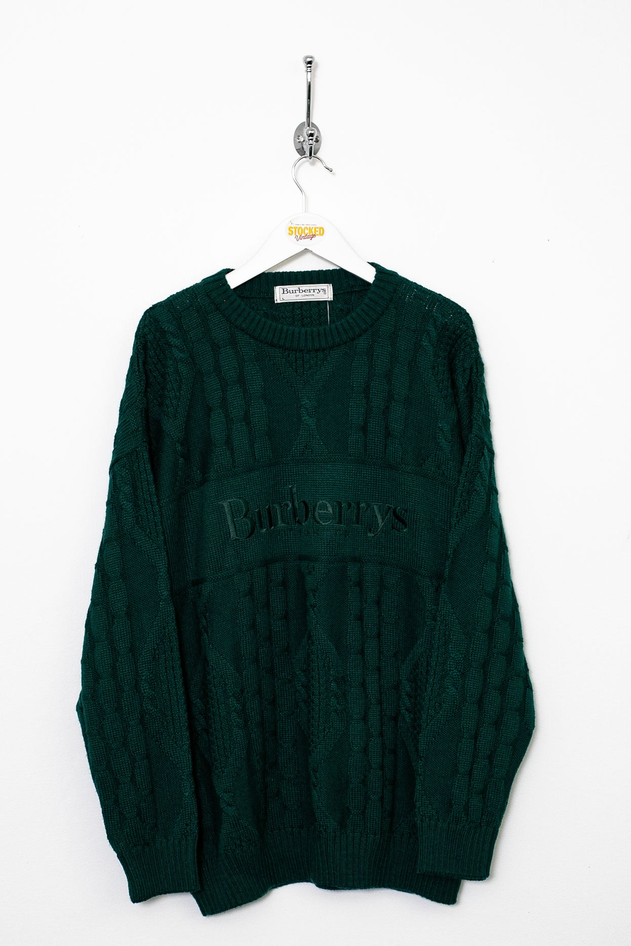 90s Burberry Knit Jumper L