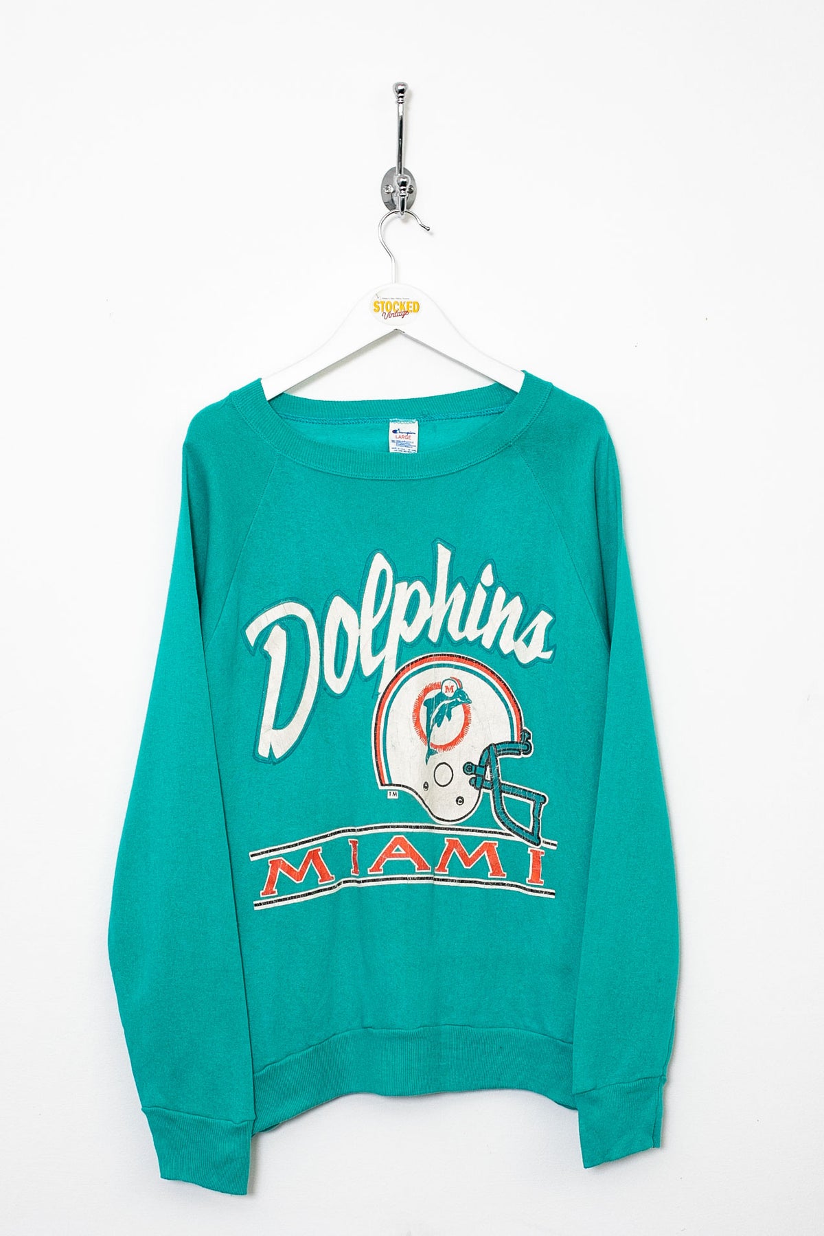 90s Champion NFL Miami Dolphins Sweatshirt (M)