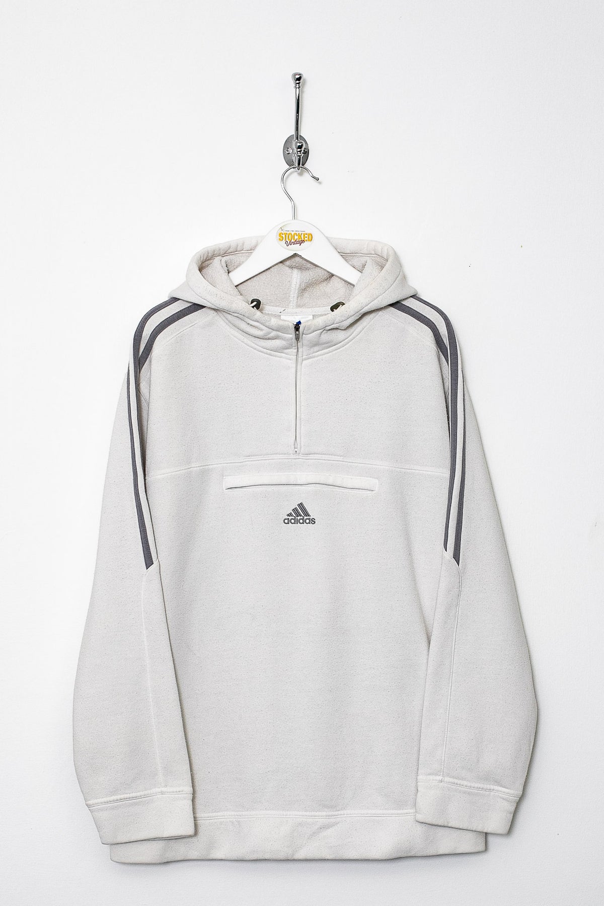 00s Adidas 1/4 Zip Hoodie (M)