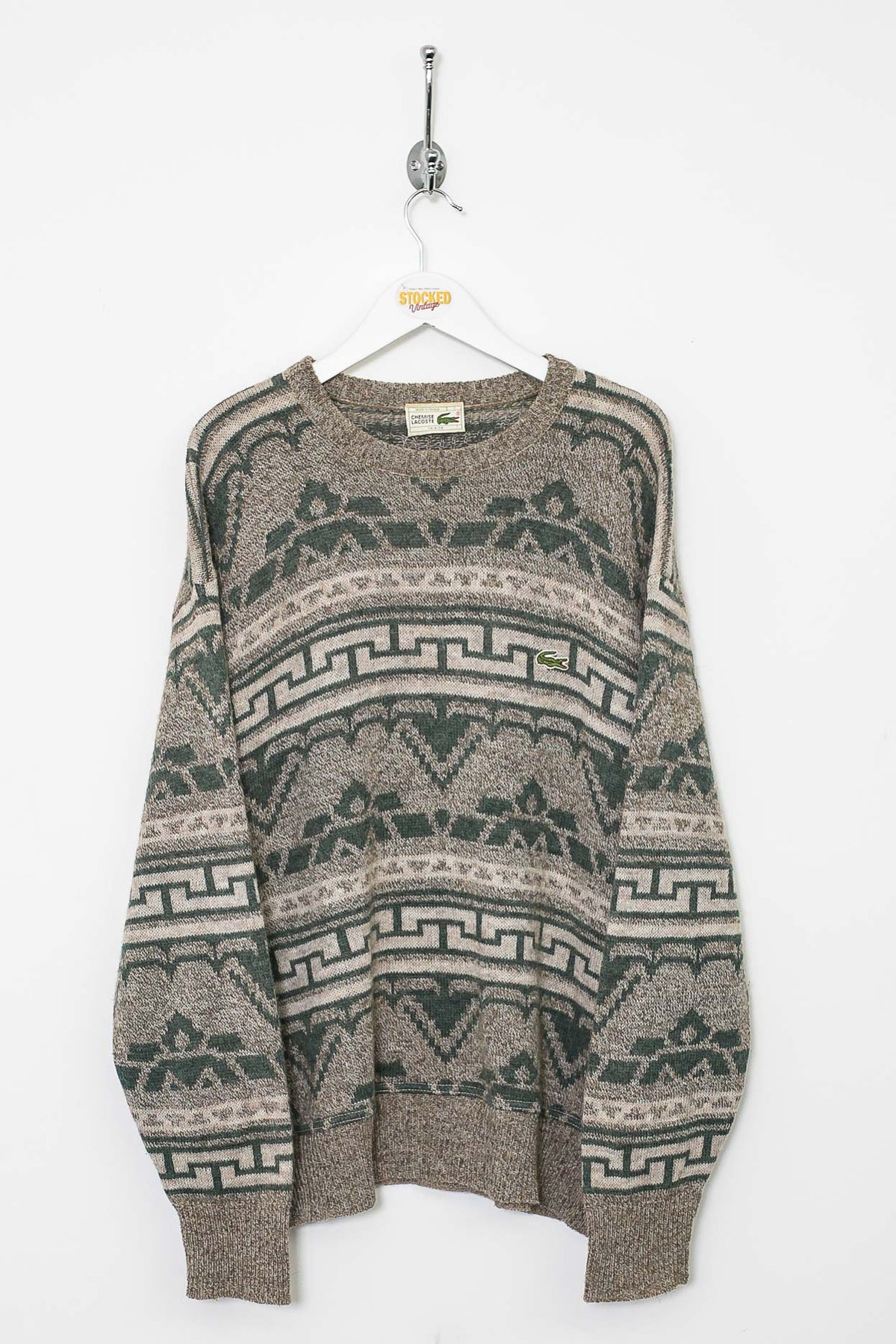 90s Lacoste Knit Sweatshirt (L)