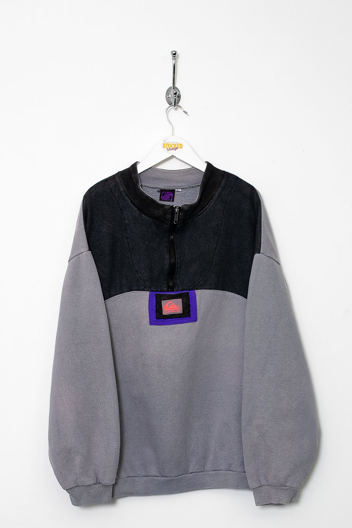 90s Quicksilver 1/4 Zip Sweatshirt (L)
