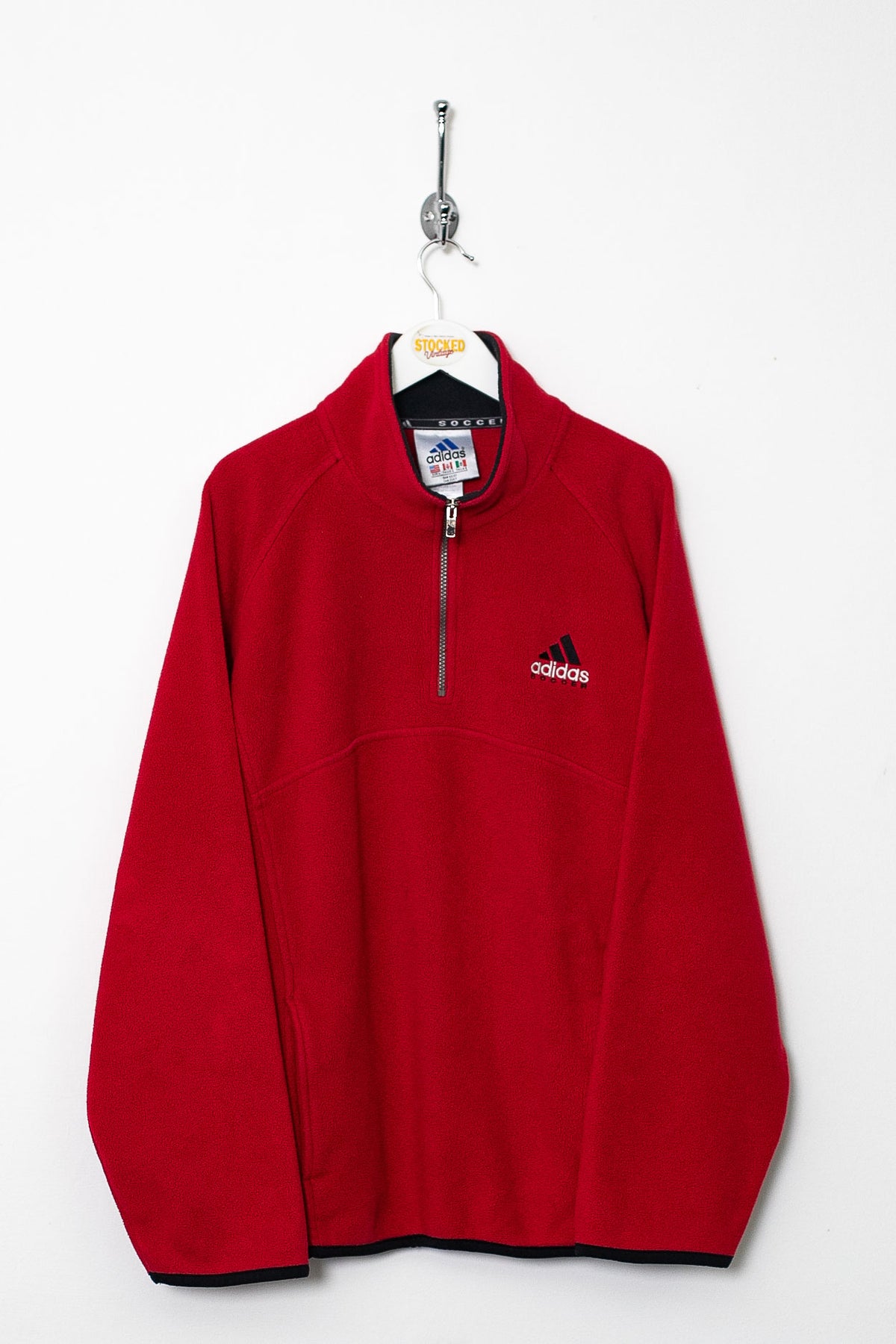 90s Adidas Soccer 1/4 Zip Fleece (L)