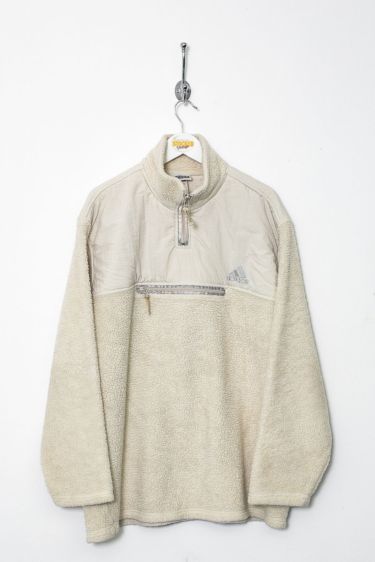00s Adidas 1/4 Zip Sherpa Fleece (L)