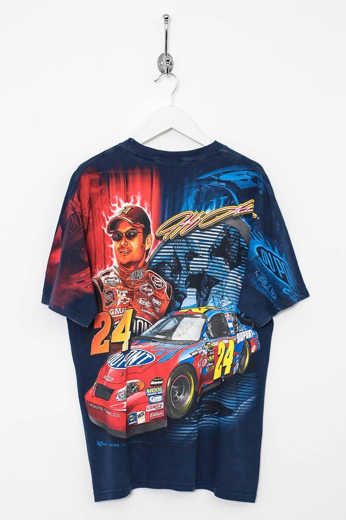 90sUSA製NASCARオーバープリントレーシングTシャツXL総柄シングル 90s Nascar Full Print Tee (S) – Stocked Vintage