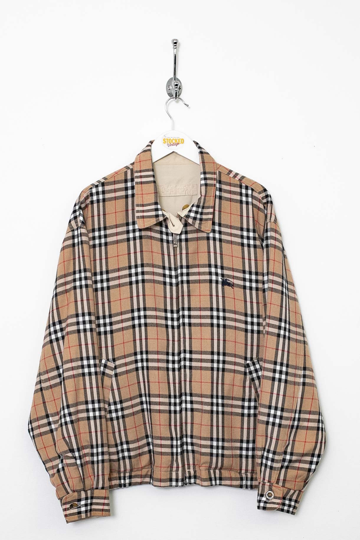 90s Burberry Nova Check Reversible Jacket L Stocked Vintage