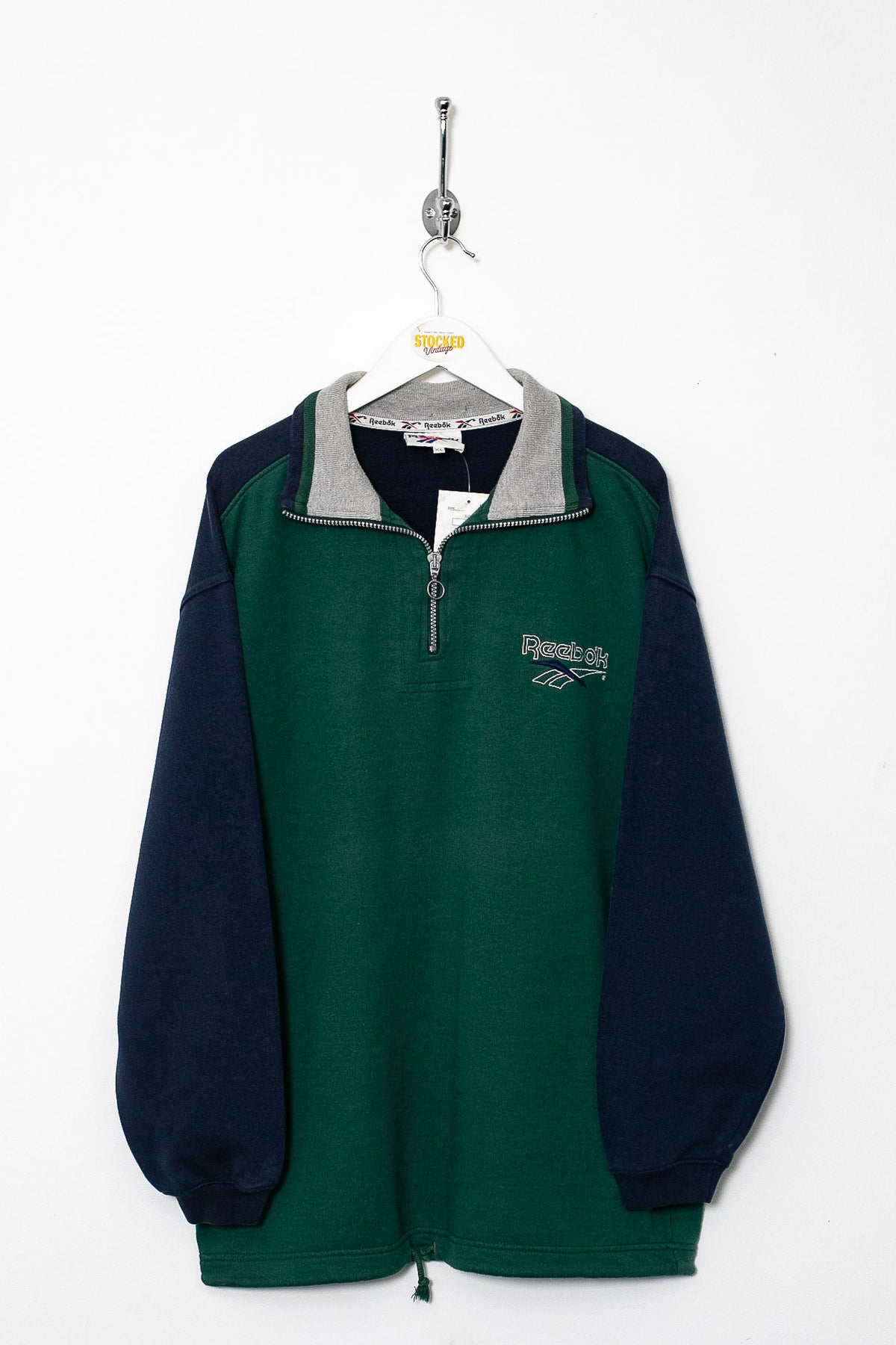 00s Reebok 1/4 Zip Sweatshirt (XL)